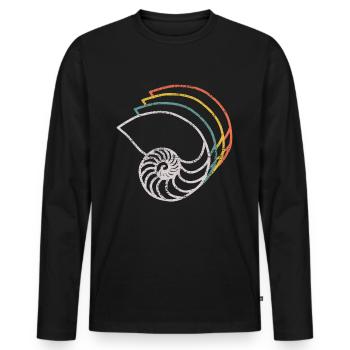 FOSSIL - Men's Premium Organic Long Sleeve Shirt - black - Front - Nico (187cm)