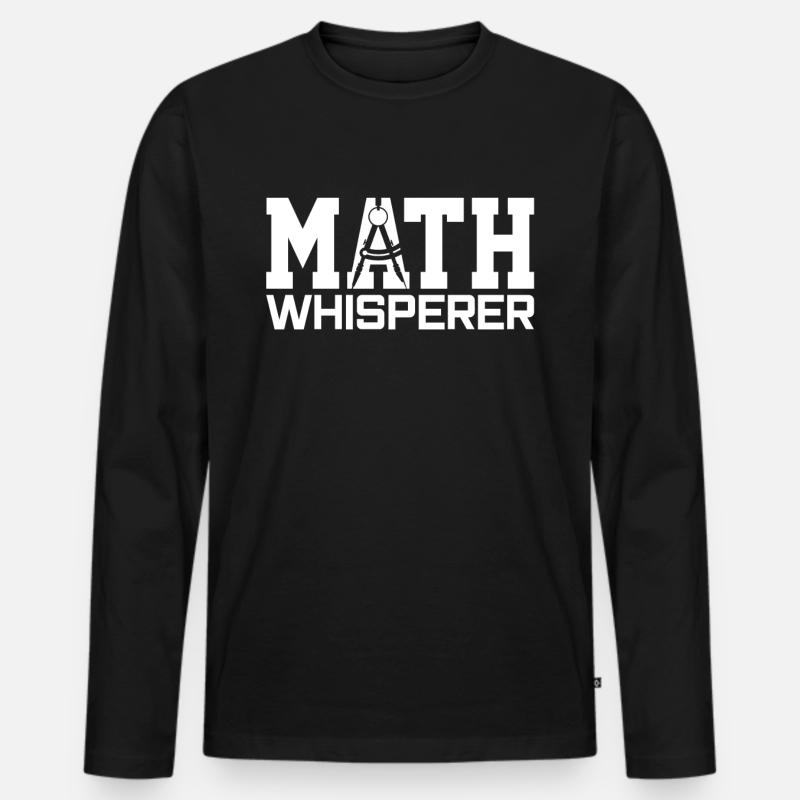 Mathematiker Math Liebhaber - Männer Premium Bio Langarmshirt - Schwarz