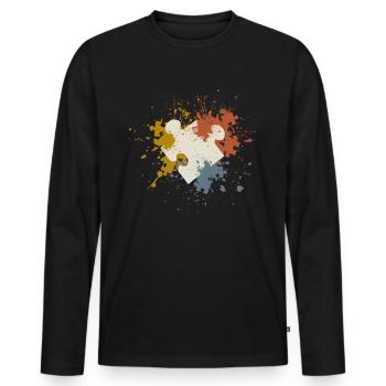 Puzzles - Men's Premium Organic Long Sleeve Shirt - black - Front - Nico (187cm)