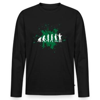 Lumberjack - Men's Premium Organic Long Sleeve Shirt - black - Front - Nico (187cm)