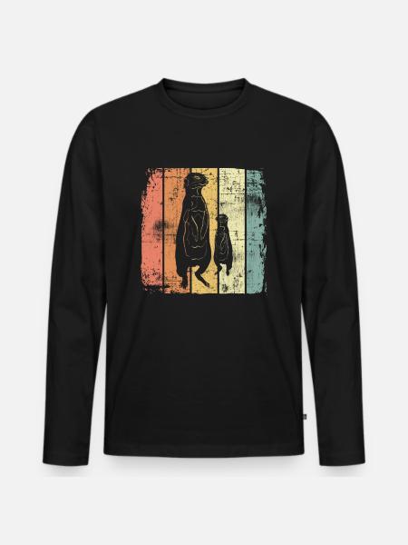 suricates - T-shirt manches longues Premium bio Homme - noir