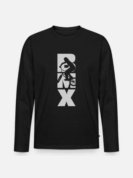 BMX - Men's Premium Organic Long Sleeve Shirt - black