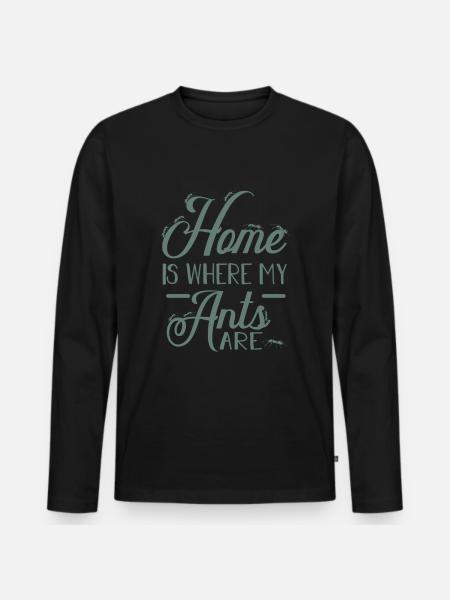 ants - Men's Premium Organic Long Sleeve Shirt - black