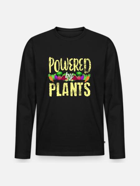 Vegan Sports - Men's Premium Organic Long Sleeve Shirt - black