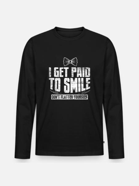 Waiter - Men's Premium Organic Long Sleeve Shirt - black