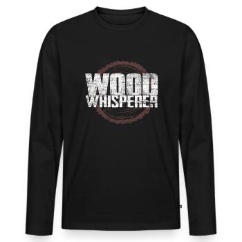 lumberjack - Men's Premium Organic Long Sleeve Shirt - black - Front - Nico (187cm)