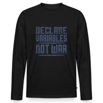 Informatik - Männer Premium Bio Langarmshirt - Schwarz - Vorne - Nico (187cm)