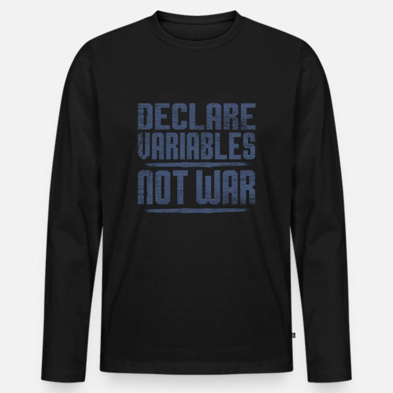 Informatik - Männer Premium Bio Langarmshirt - Schwarz