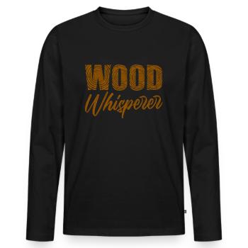 lumberjack - Men's Premium Organic Long Sleeve Shirt - black - Front - Nico (187cm)