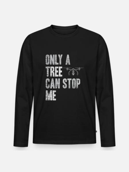 Pilote de drone - T-shirt manches longues Premium bio Homme - noir