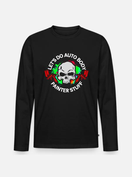 Painter | Vehicle Painter Airbrush Gift - Men's Premium Organic Long Sleeve Shirt - black