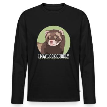 Propriétaire de furet | Marder Ferret Cadeau - T-shirt manches longues Premium bio Homme - noir - Devant - Nico (187cm)