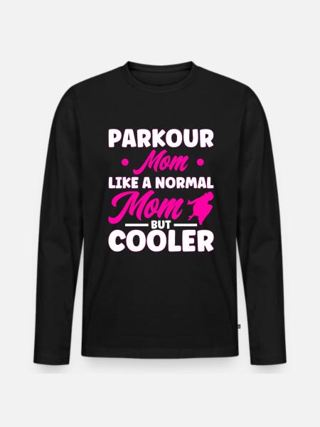 Parkour Gift Freerunning Parkour Runner - Men's Premium Organic Long Sleeve Shirt - black