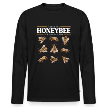 Beekeepers Beekeepers Beekeeping Bees Gift - Men's Premium Organic Long Sleeve Shirt - black - Front - Nico (187cm)