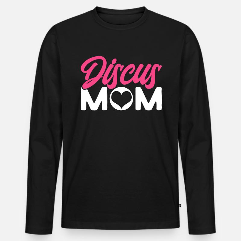 Diskuswerfen Diskuswerfer Geschenk - Männer Premium Bio Langarmshirt - Schwarz