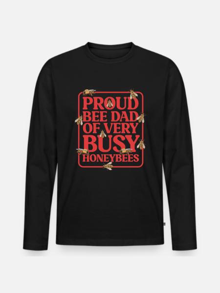 Beekeepers Beekeepers Beekeeping Bees Gift - Men's Premium Organic Long Sleeve Shirt - black