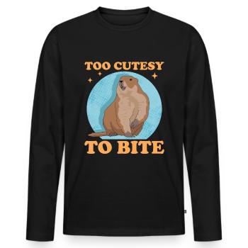 Murmeltiere Mankai Groundhog Munggen Geschenk - Männer Premium Bio Langarmshirt - Schwarz - Vorne - Nico (187cm)