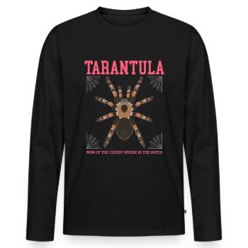 Tarentules Maman Araignée Tarentule Cadeau - T-shirt manches longues Premium bio Homme - noir - Devant - Nico (187cm)