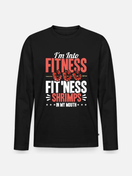Seafood Lover Gift Seafood - Men's Premium Organic Long Sleeve Shirt - black
