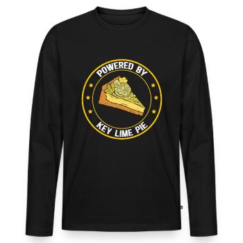 Cake Lime Cake Lemon Cake Gift - Men's Premium Organic Long Sleeve Shirt - black - Front - Nico (187cm)
