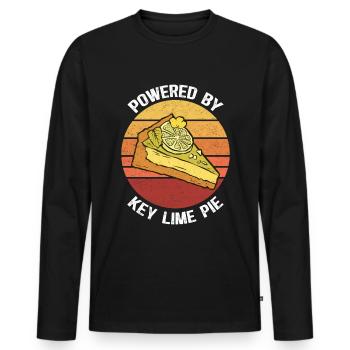 Lime Cake Cake Lemon Cake Gift - Men's Premium Organic Long Sleeve Shirt - black - Front - Nico (187cm)