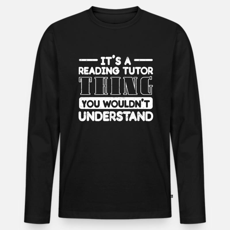 Tutor Geschenk Tutor - Männer Premium Bio Langarmshirt - Schwarz