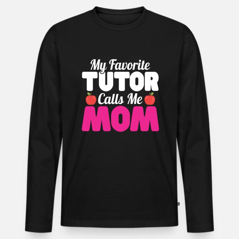Tutor Gift Tutor - Men's Premium Organic Long Sleeve Shirt - black