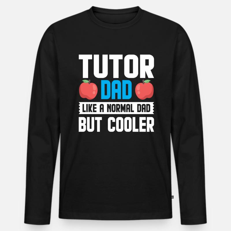 Tutor Geschenk Tutor - Männer Premium Bio Langarmshirt - Schwarz