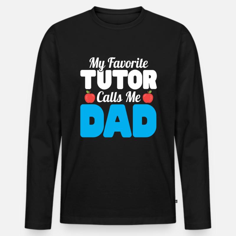 Tutor Geschenk Tutor - Männer Premium Bio Langarmshirt - Schwarz