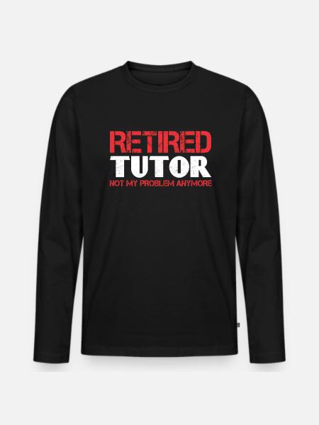 Tutor Gift Tutor - Men's Premium Organic Long Sleeve Shirt - black