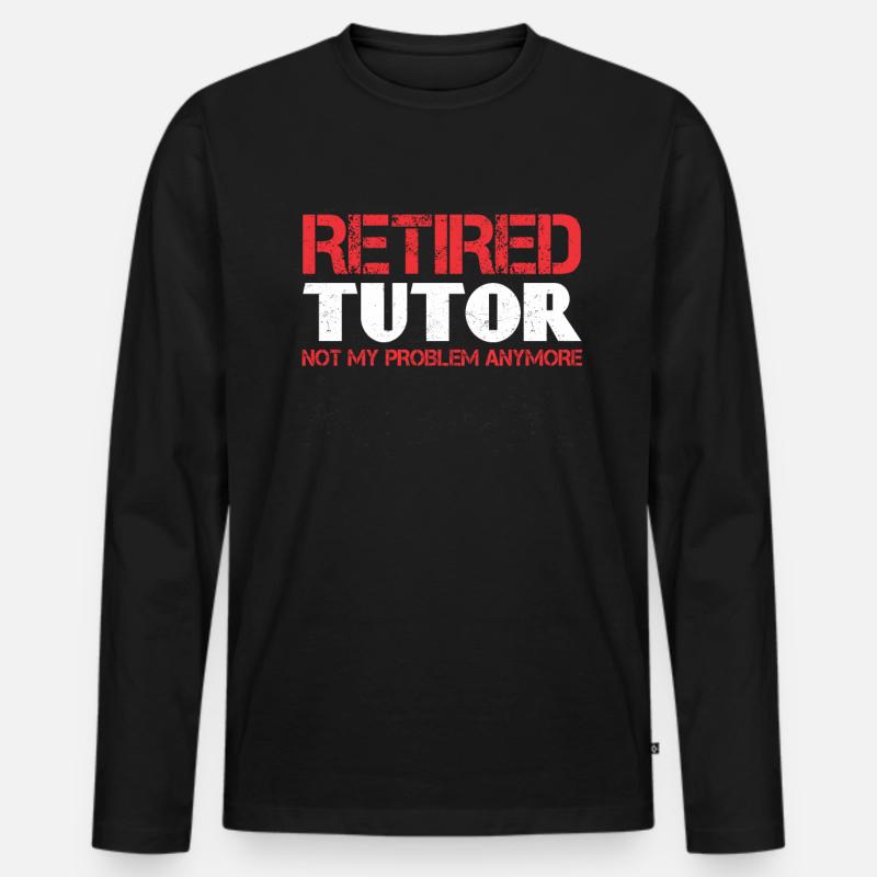 Tutor Geschenk Tutor - Männer Premium Bio Langarmshirt - Schwarz