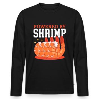 Krabben Garnele Krabbenliebhaber Krabbe Geschenk - Männer Premium Bio Langarmshirt - Schwarz - Vorne - Nico (187cm)