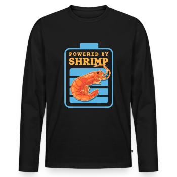 Crab Crab Lover Shrimp Crab Gift - T-shirt manches longues Premium bio Homme - noir - Devant - Nico (187cm)