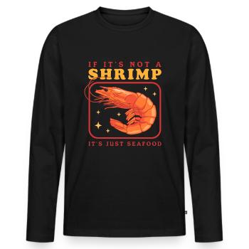Krabben Garnelen Krabbe Krabbenliebhaber Geschenk - Männer Premium Bio Langarmshirt - Schwarz - Vorne - Nico (187cm)