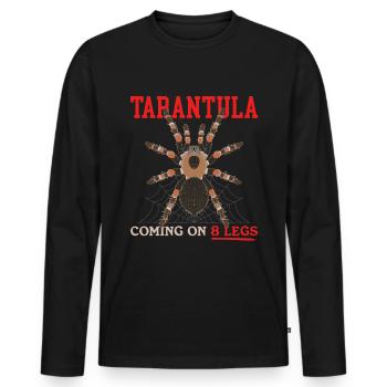 Tarantula Tarantula Spider Tarantulas Gift - Men's Premium Organic Long Sleeve Shirt - black - Front - Nico (187cm)