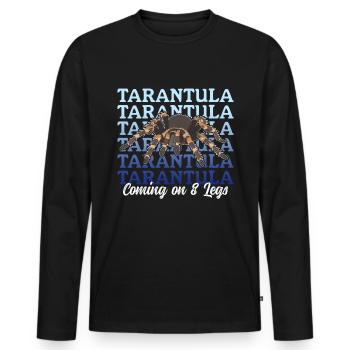 Tarantula Spider Tarantula Tarantula Gift - Men's Premium Organic Long Sleeve Shirt - black - Front - Nico (187cm)