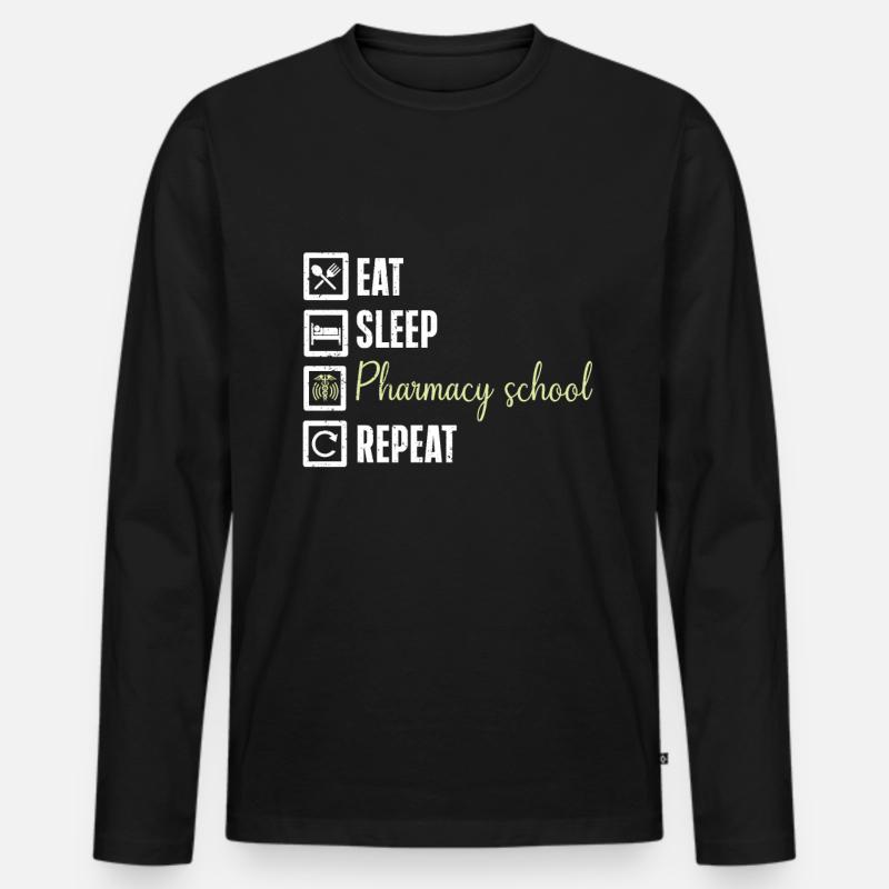 Apotheker Geschenk Apotheke - Männer Premium Bio Langarmshirt - Schwarz