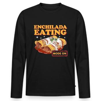 Enchilada Mexican Food Enchiladas Gift - Men's Premium Organic Long Sleeve Shirt - black - Front - Nico (187cm)