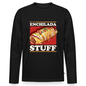 Enchilada Mexican Enchiladas Gift - Men's Premium Organic Long Sleeve Shirt - black - Front - Nico (187cm)