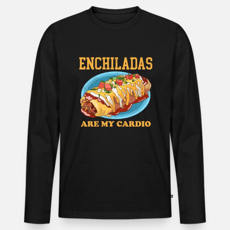 Enchilada mexikanische Enchiladas Geschenk - Männer Premium Bio Langarmshirt - Schwarz