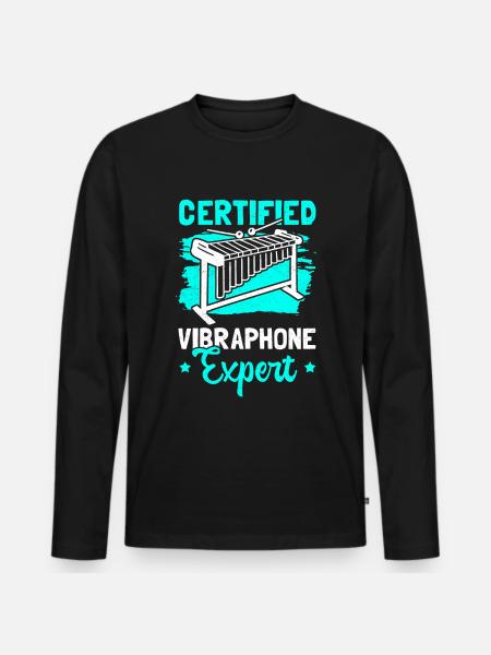 Vibraphone Player Vibraphone Vibraphonist Gift - Men's Premium Organic Long Sleeve Shirt - black