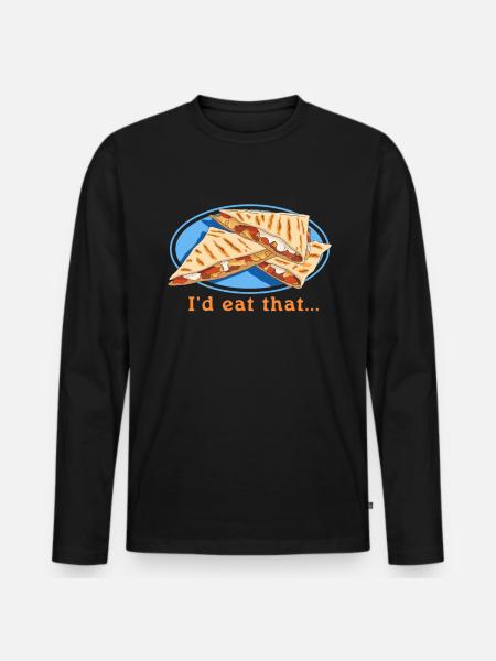 Quesadilla Tortillas Quesadillas Gift - Men's Premium Organic Long Sleeve Shirt - black