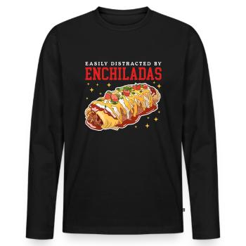 Enchilada Mexican Enchiladas Gift - Men's Premium Organic Long Sleeve Shirt - black - Front - Nico (187cm)