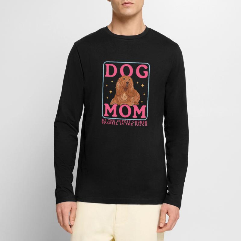 Cocker Spaniel Mom Cocker Spaniel Gift Men's Premium Organic Long Sleeve Shirt