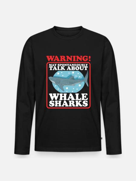 Whale Shark Whale Shark Gift - Men's Premium Organic Long Sleeve Shirt - black