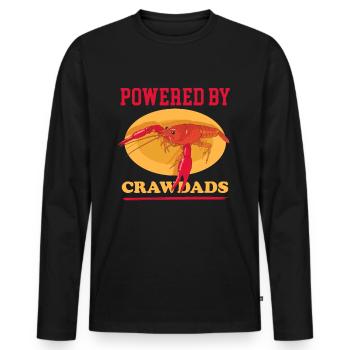 Flusskrebs Edelkrebs Meeresfrüchte Geschenk - Männer Premium Bio Langarmshirt - Schwarz - Vorne - Nico (187cm)