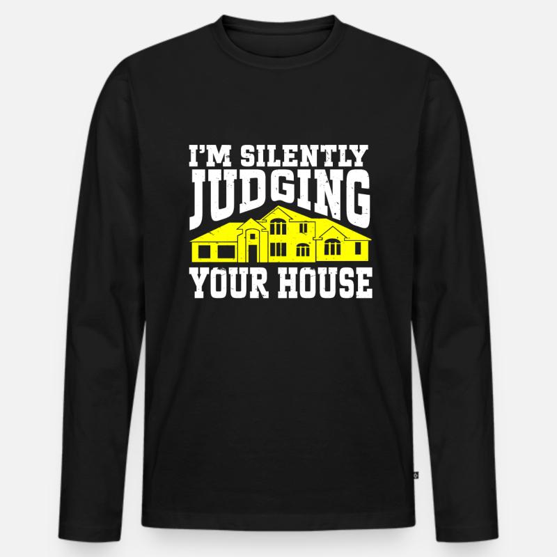Architect Architecture - Männer Premium Bio Langarmshirt - Schwarz