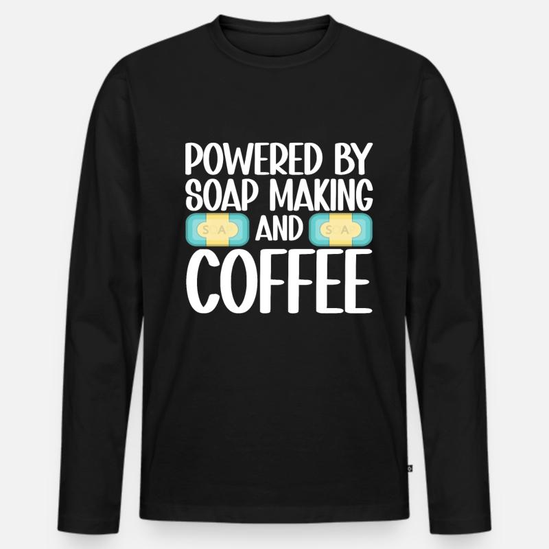 Soap Making Soap Maker - Men's Premium Organic Long Sleeve Shirt - black