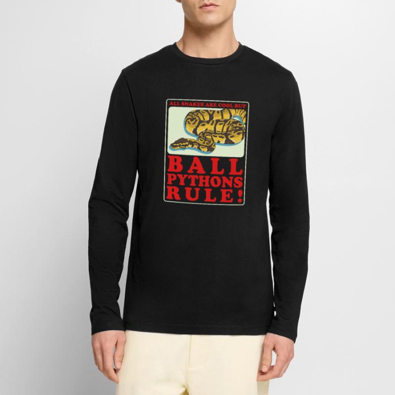 Roi Python Python Serpent Cadeau T-shirt manches longues Premium bio Homme