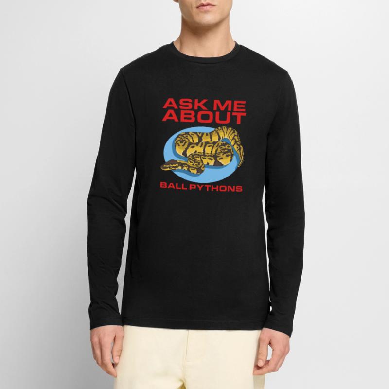 Roi Python Python Serpent Cadeaux T-shirt manches longues Premium bio Homme